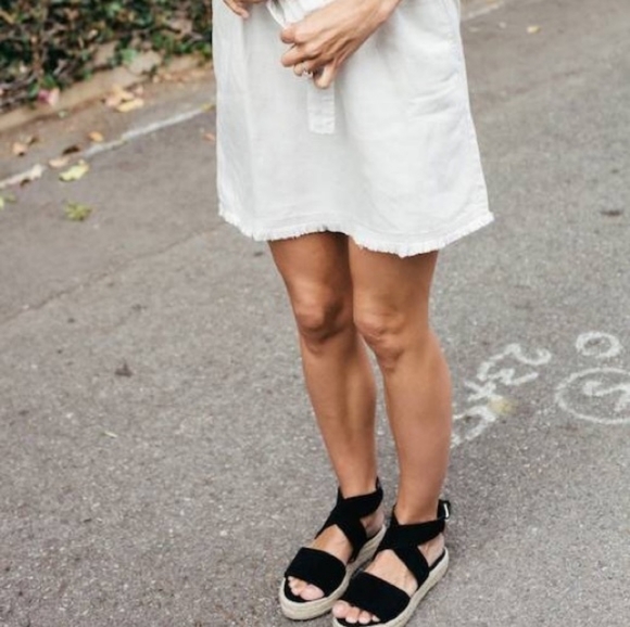 RAYE Shoes - Raye Drew Espadrille Platform Sandal Sz 37.5 (US 7) Black